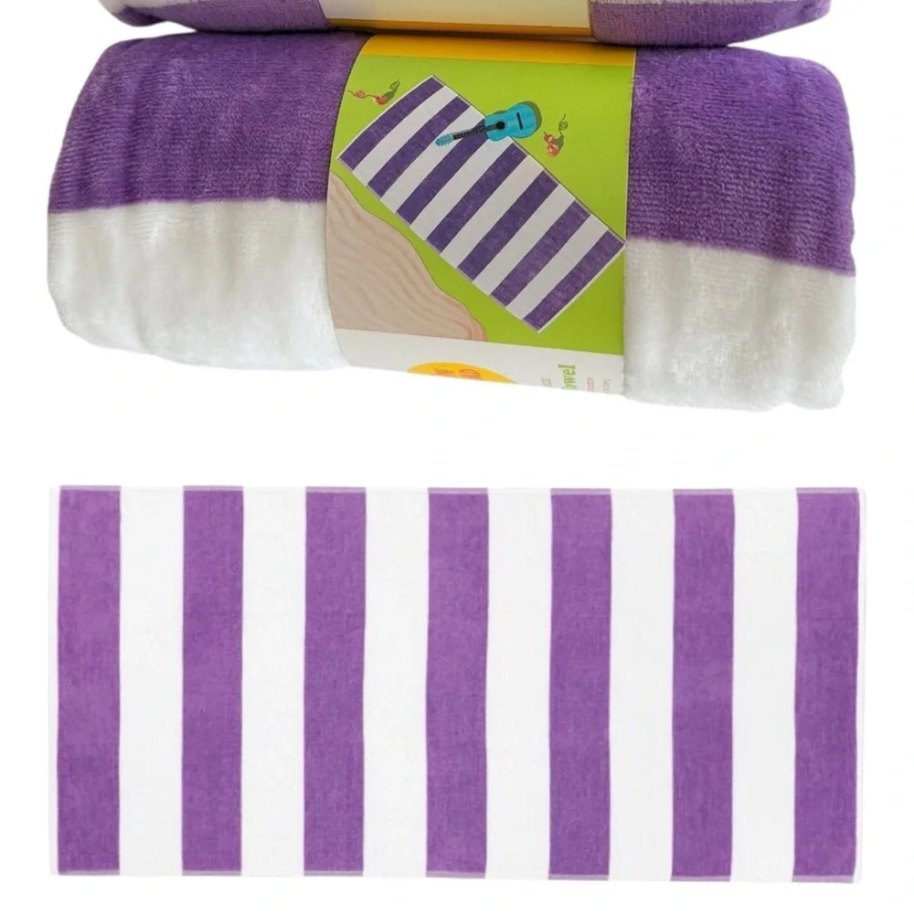 Travel Size Beach Towels Two Purple Sun Squad